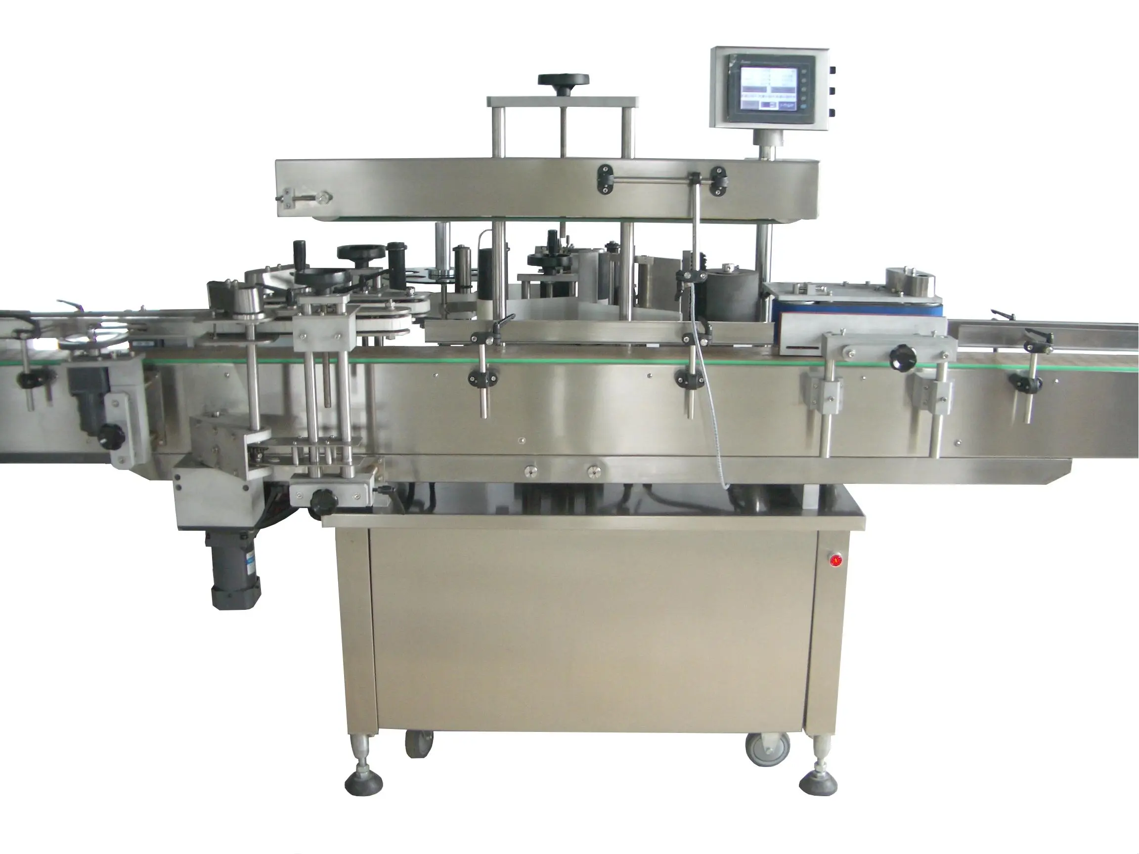 Automatic sticker labeling machine for bottles by Chahith Engineering