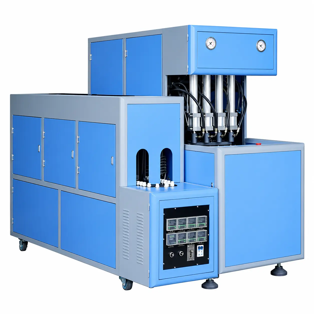 4 Cavity Semi Automatic Blow Molding Machine