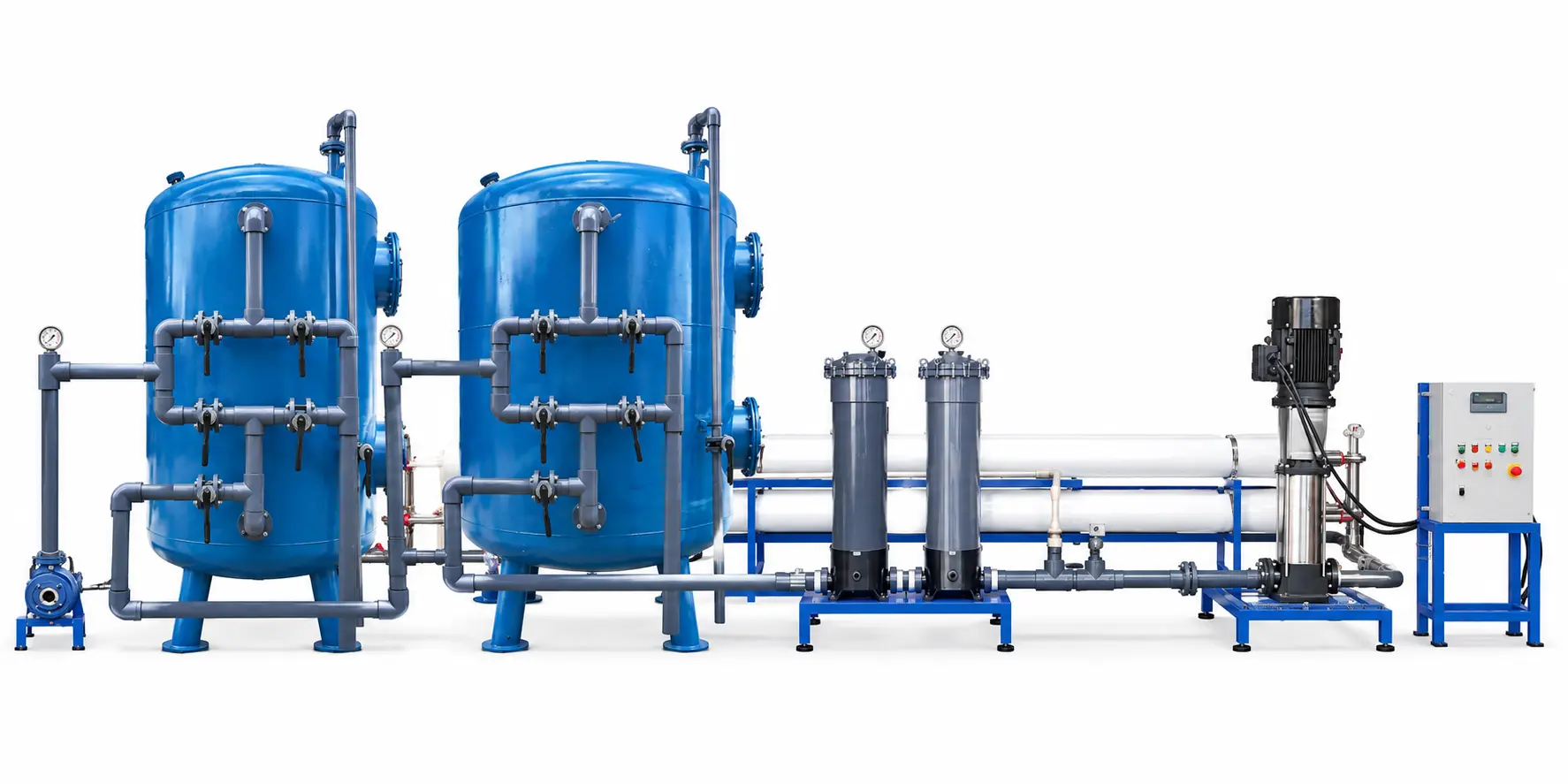 Customized high-capacity industrial RO water treatment system