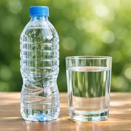 Packaged drinking water bottle